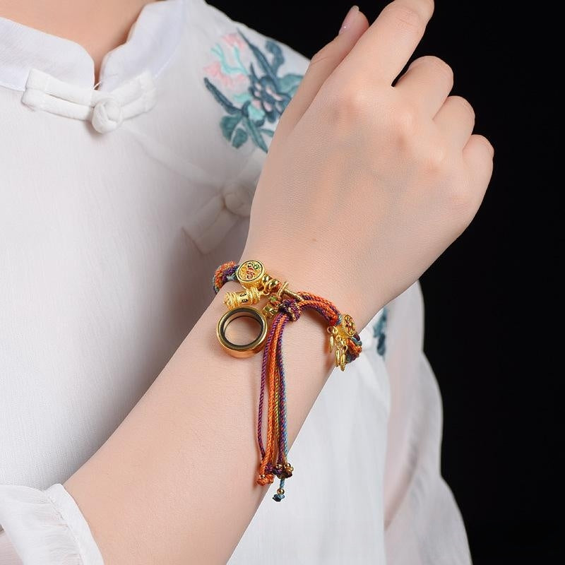 Hand-woven Cycle Tibetan Carrying Strap Bracelet