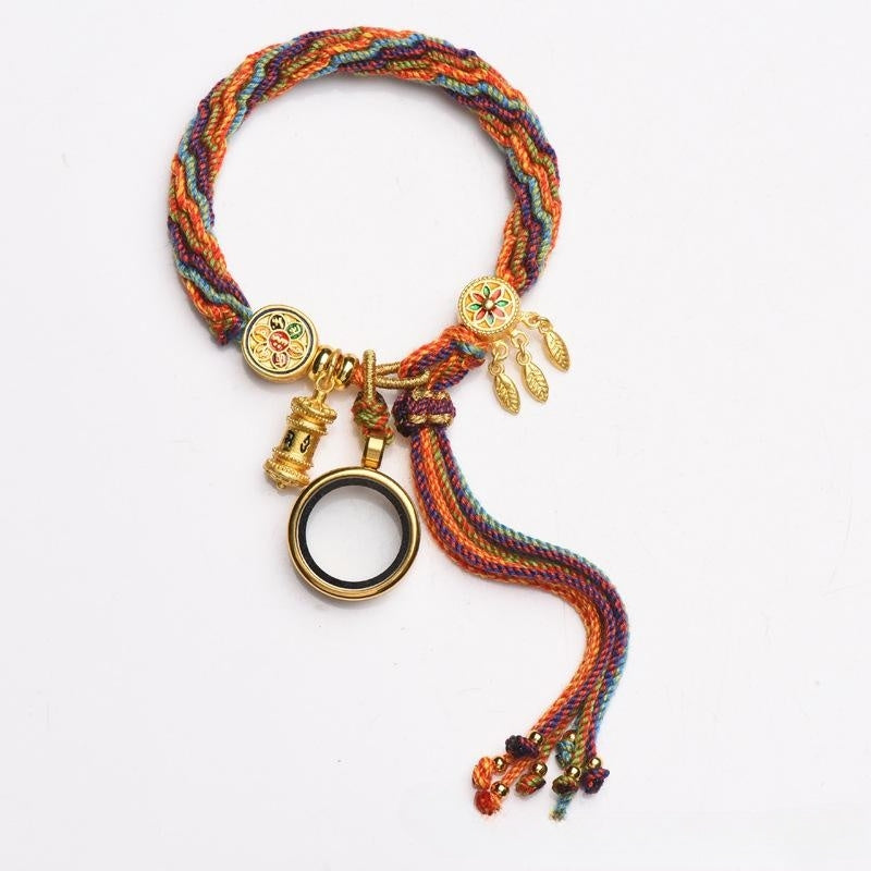 Hand-woven Cycle Tibetan Carrying Strap Bracelet