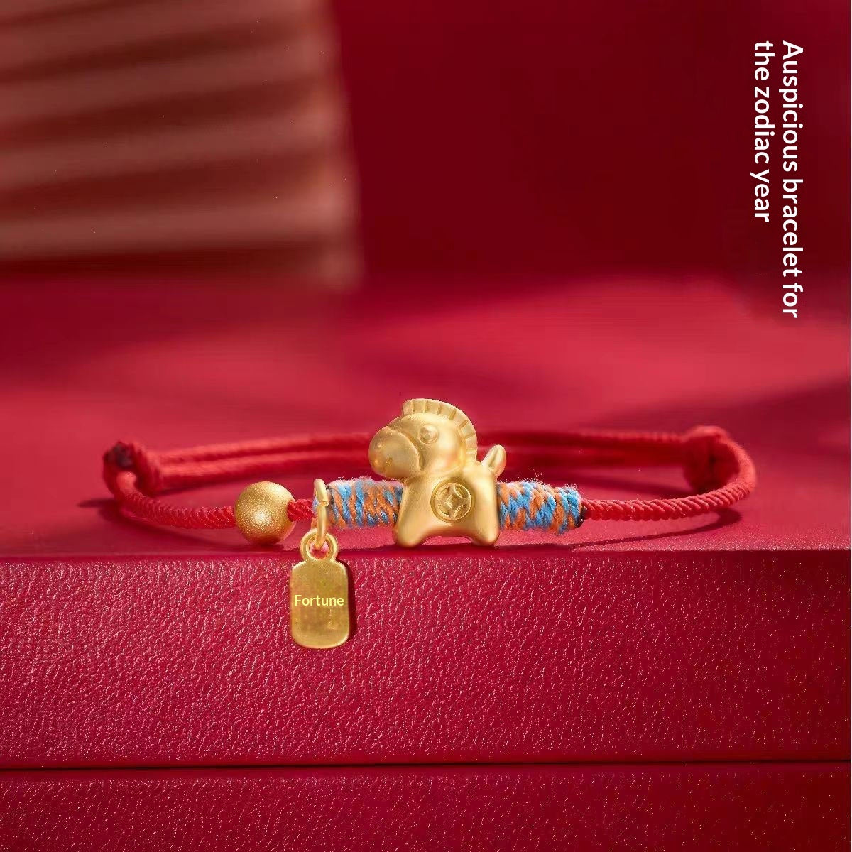 Golden Horse Feng Shui Bracelet – Abundance & Power