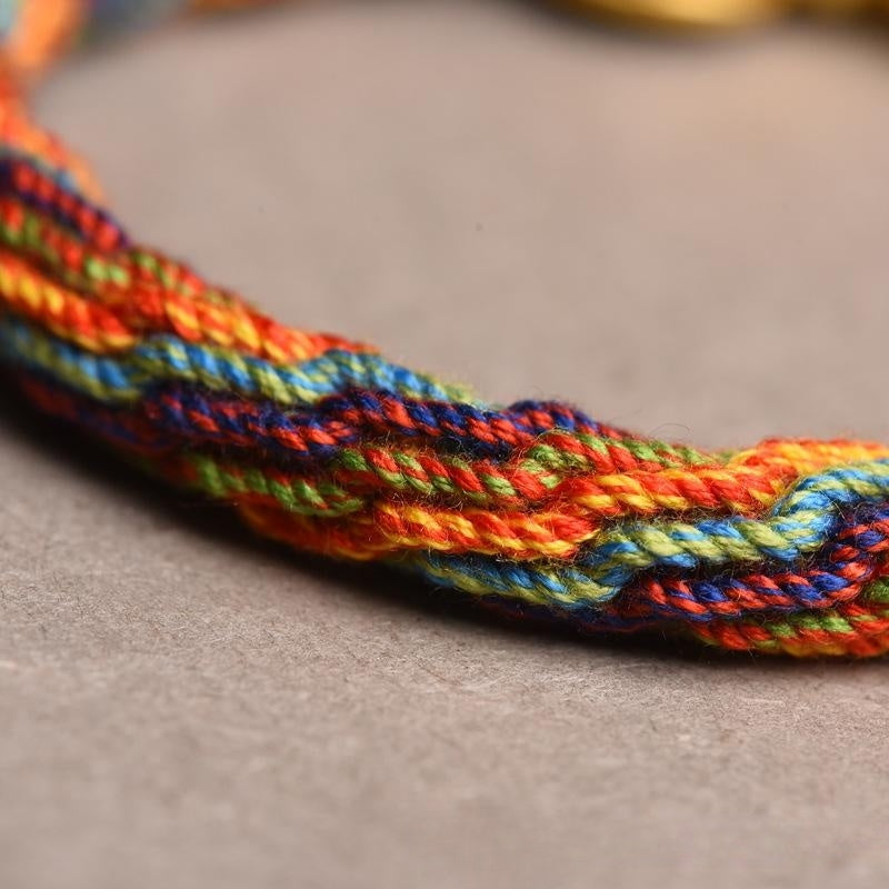 Hand-woven Cycle Tibetan Carrying Strap Bracelet
